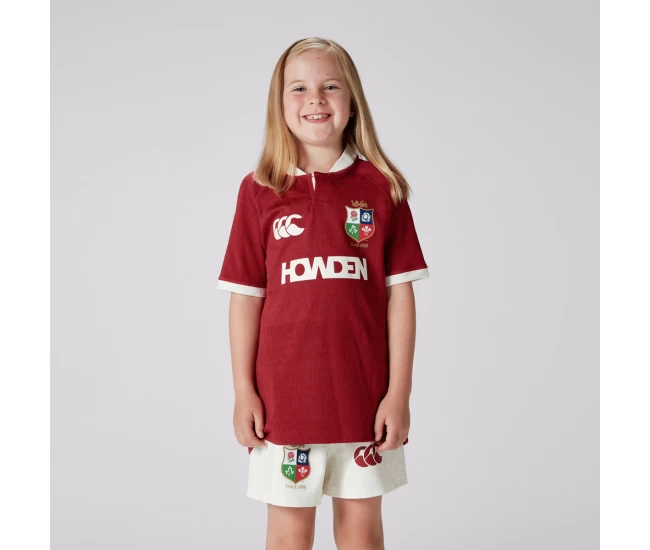 Junior British And Irish Lions Rugby Red Jersey 2025