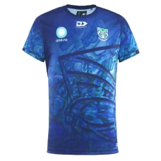 New Zealand Warriors Rugby Mens Warm Up Paua Tee 2025